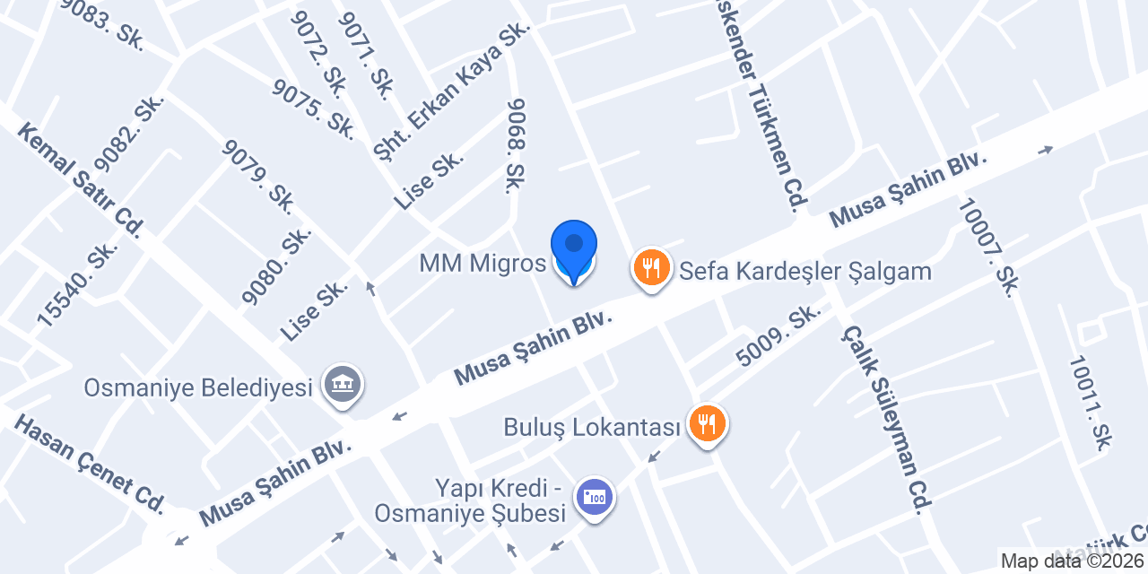 MM Migros konumu