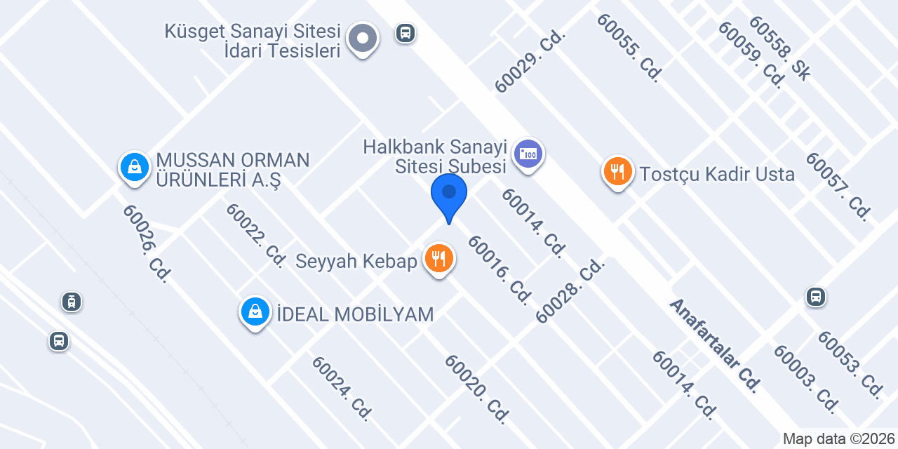 Durakoğlu Mobilya konumu