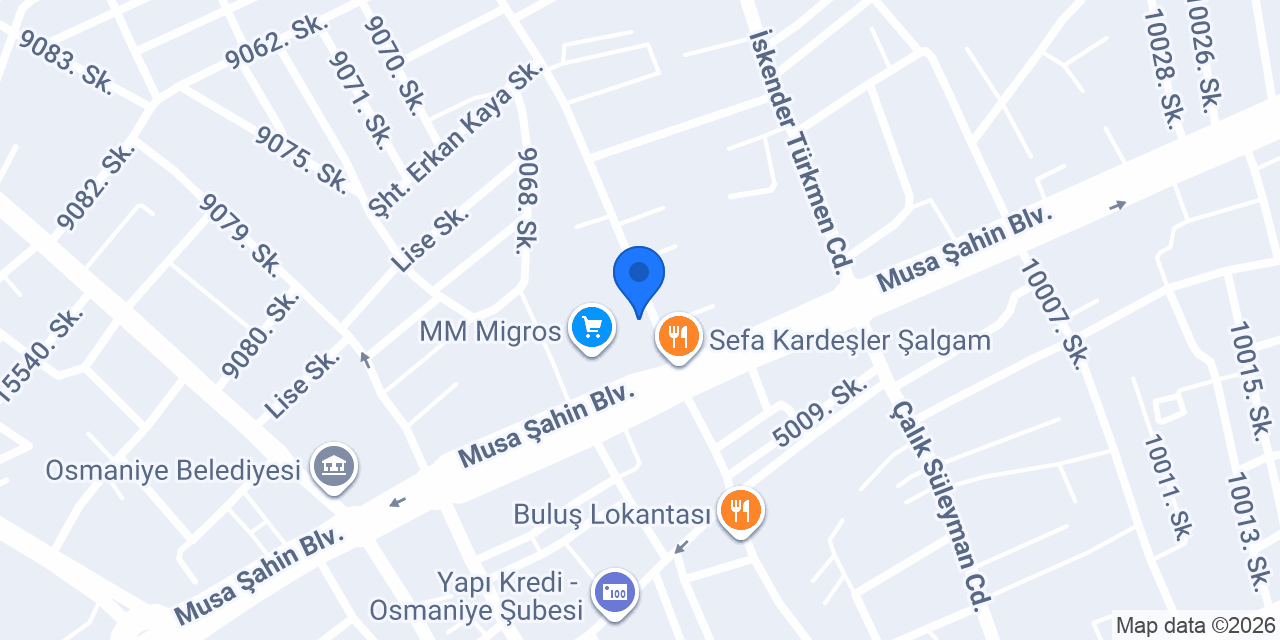 Osmaniye 4. Noterliği konumu