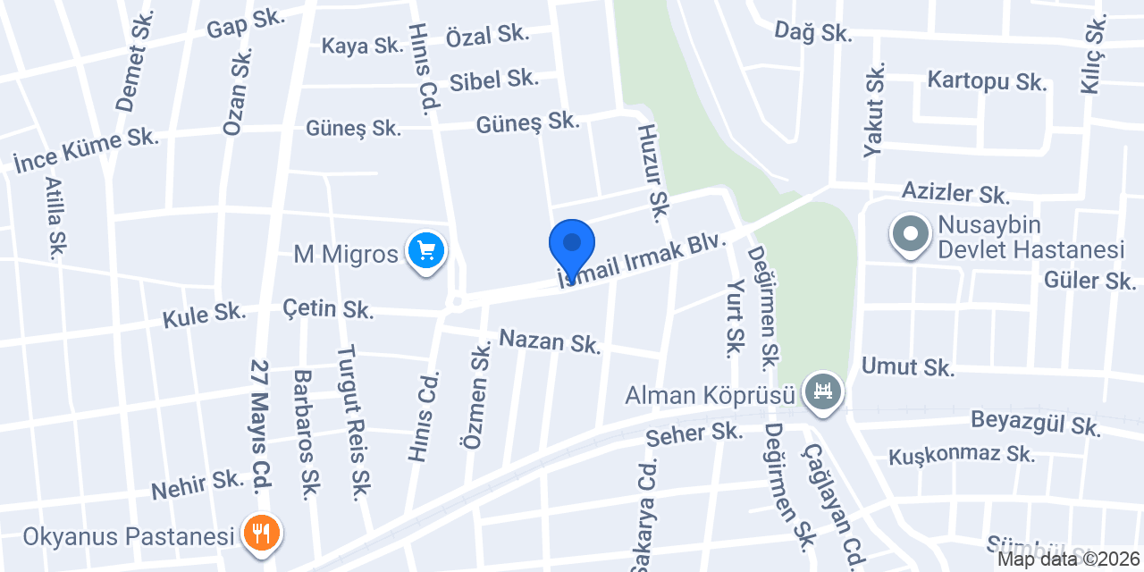 Altıner Sürücü Kursu konumu