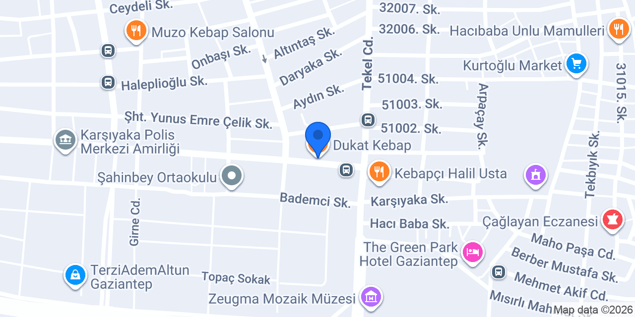 Dukat Kebap konumu