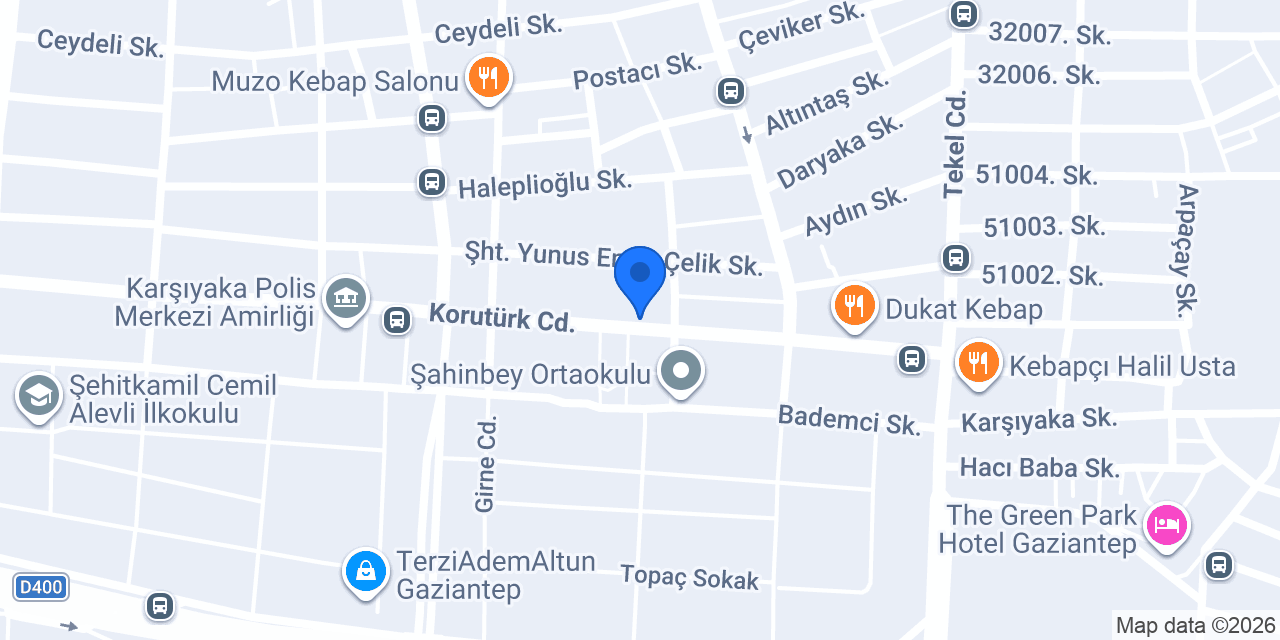 Şehitkamil Eczanesi konumu