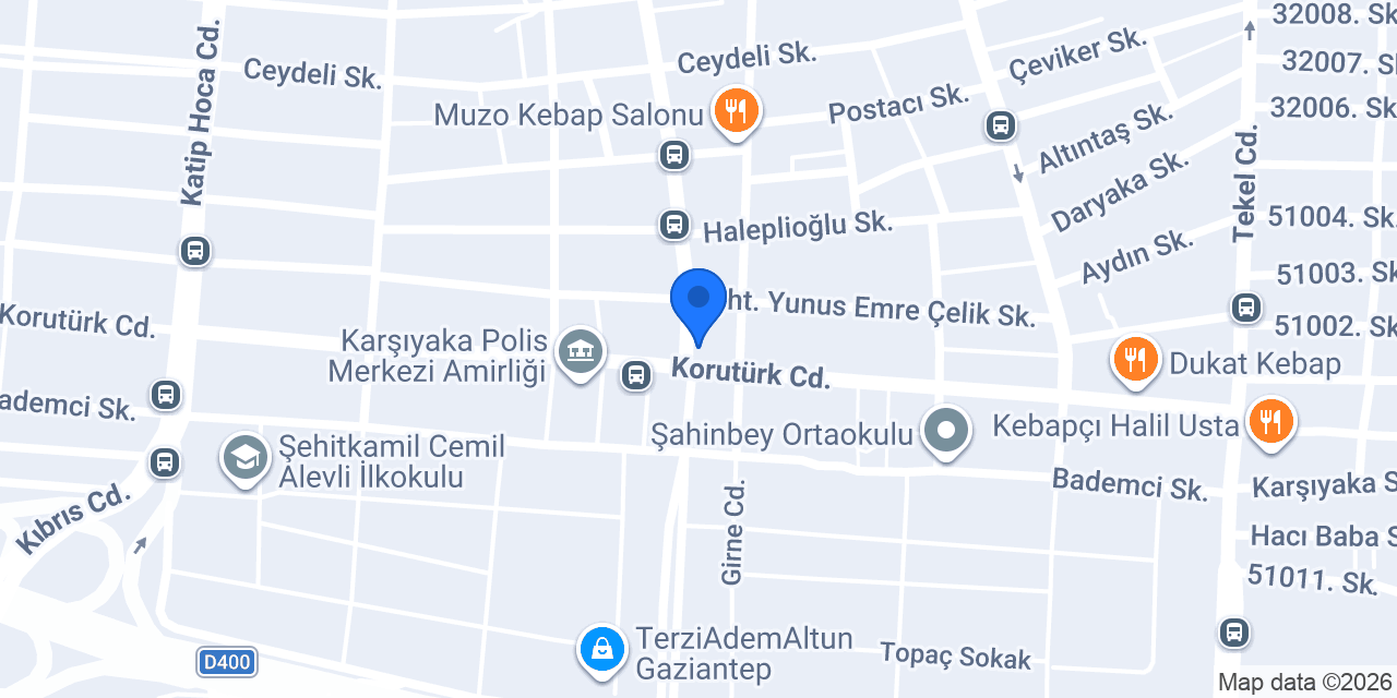Şiringül Kuyumculuk konumu