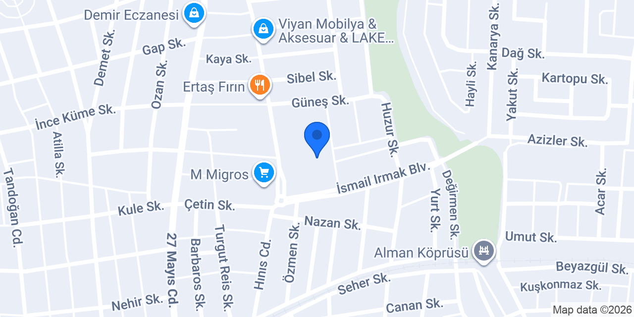 Nusaybin İlçe Nüfus Müdürlüğü konumu