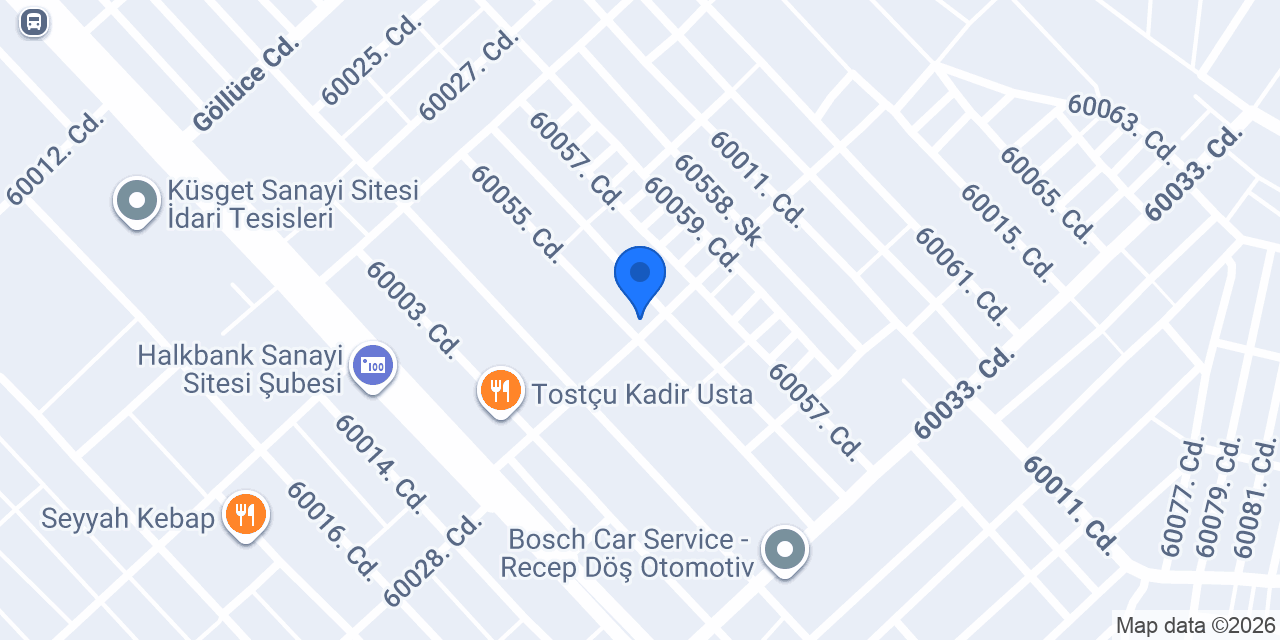 Çevikkol Otomotiv konumu