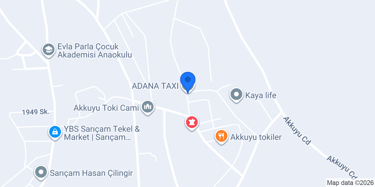 ADANA TAXI konumu
