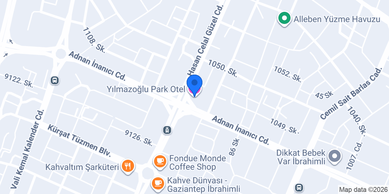 Yılmazoğlu Park Otel konumu