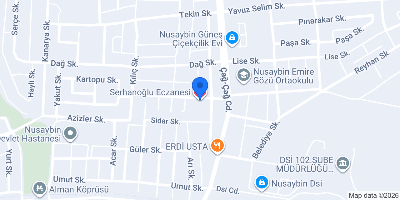 Serhanoğlu Eczanesi konumu