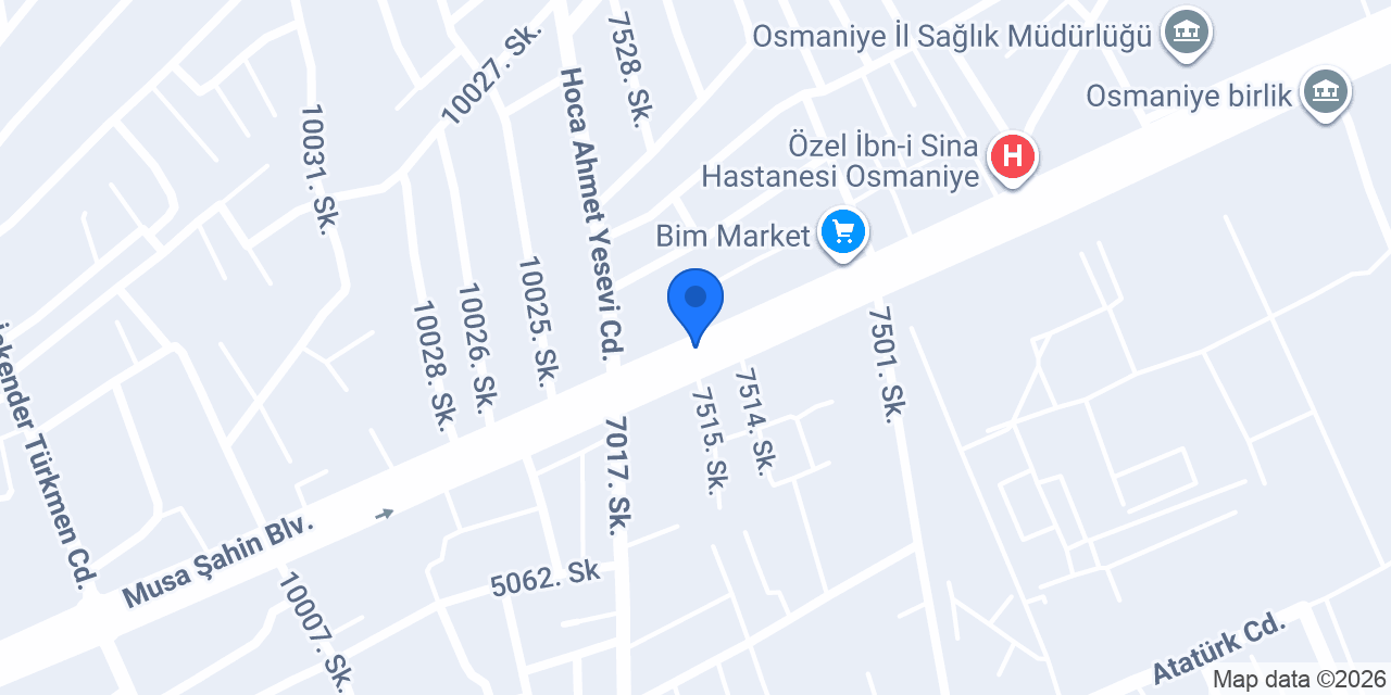 Başak Otomotiv konumu