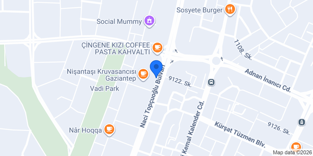 Ebydent Clinic Gaziantep konumu