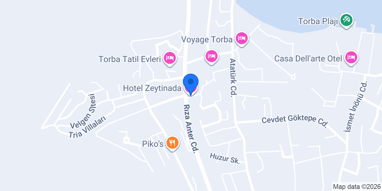 Hotel Zeytinada konumu