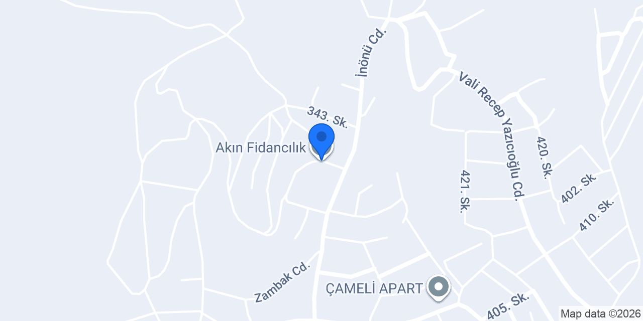 Akın Fidancılık konumu