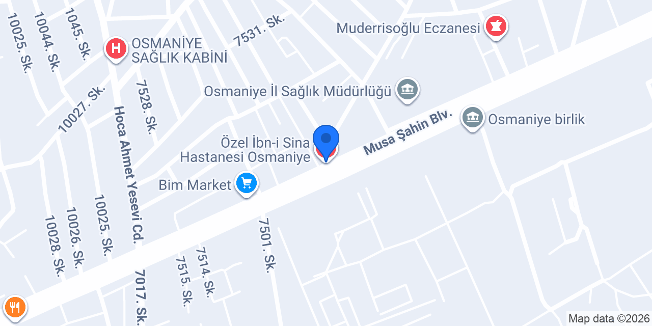 Eczane Yüksek konumu