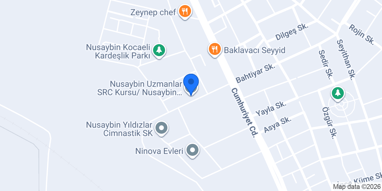 Nusaybin Uzmanlar SRC Kursu/ Nusaybin SRC Belgesi konumu