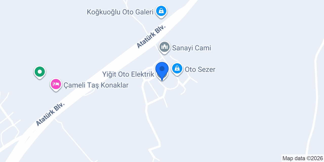 Yiğit Oto Elektrik konumu