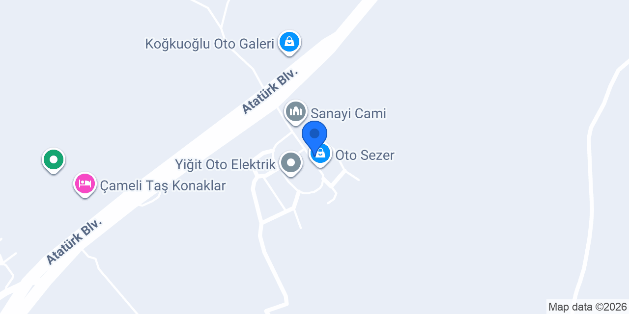 Ökten oto lastik konumu