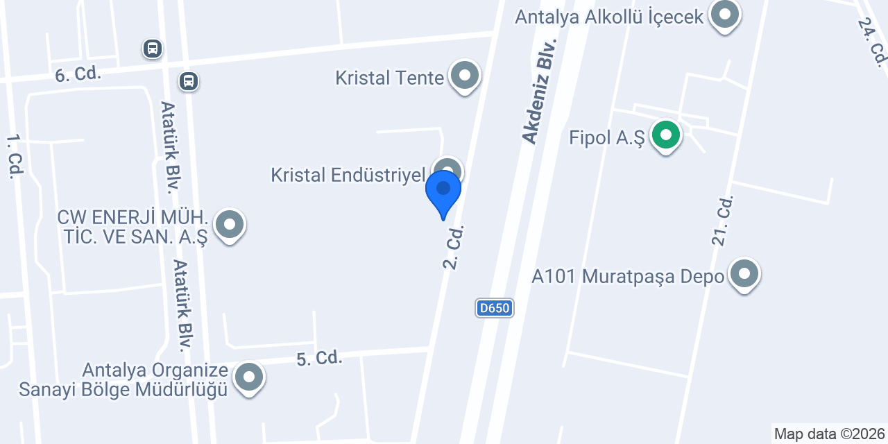 Kristal Dondurma konumu