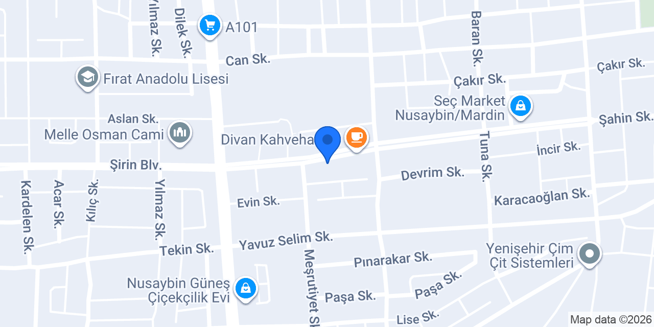 NUSAYBİN TAKSİ TOKİ konumu
