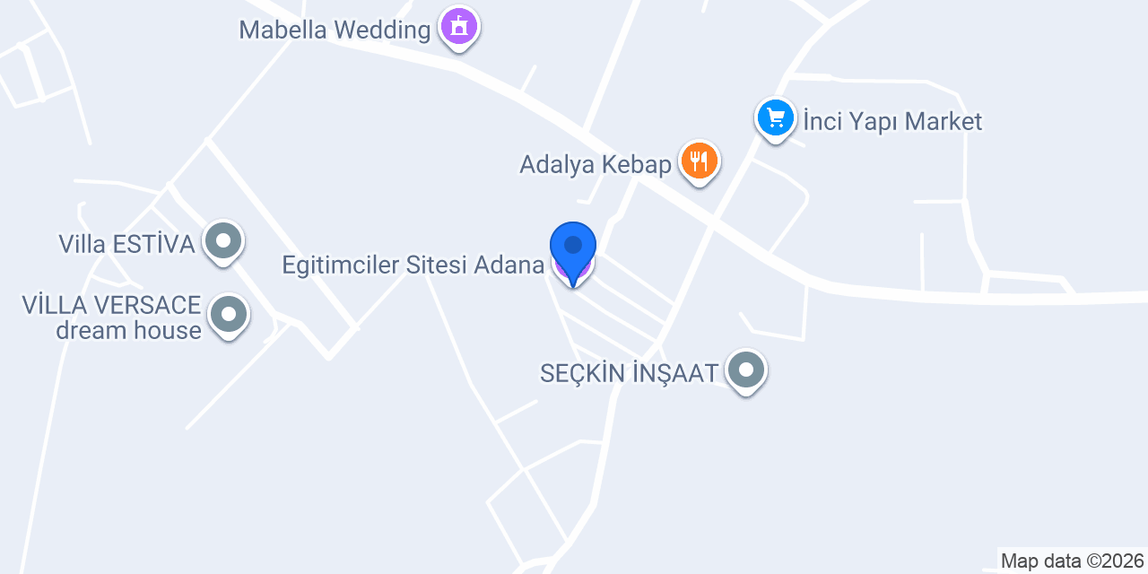 Egitimciler Sitesi Adana konumu