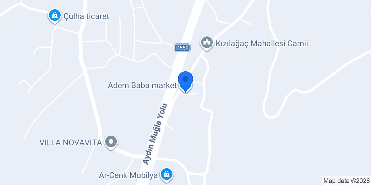 Adem Baba market konumu