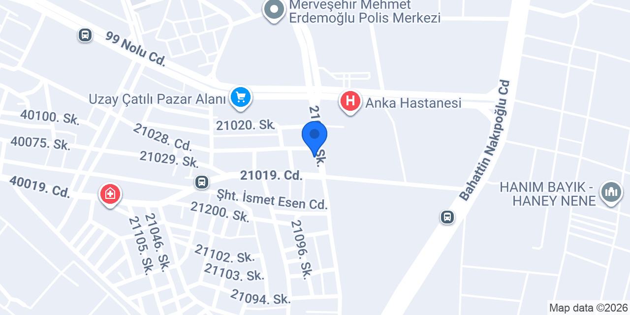 Mervem Çiçekçilik konumu