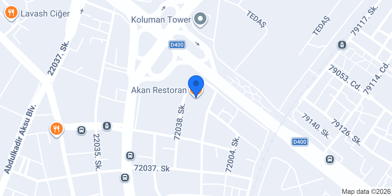 Akan Restoran konumu