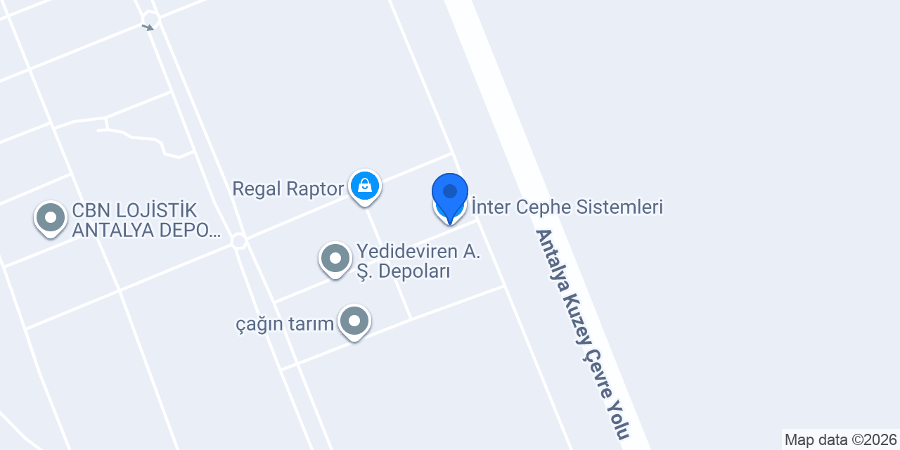 İnter Cephe Sistemleri konumu