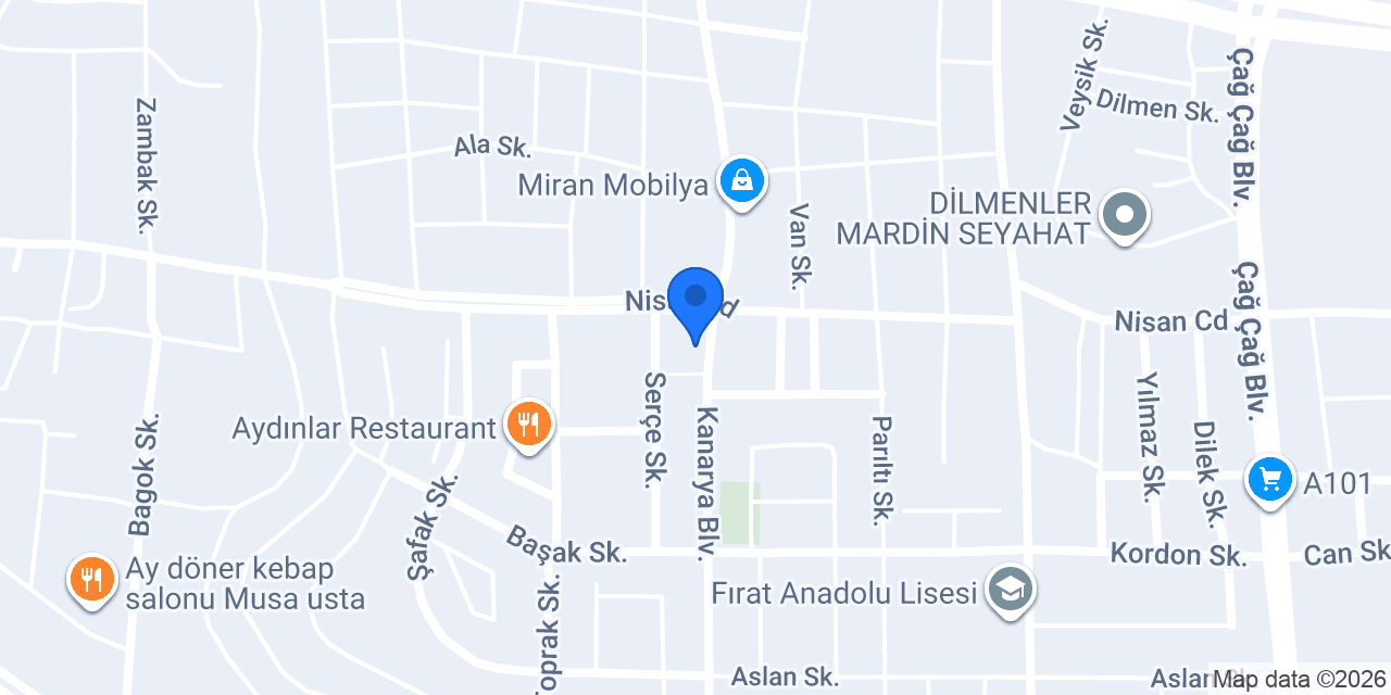 Nusaybin Mesut Rent A Car konumu