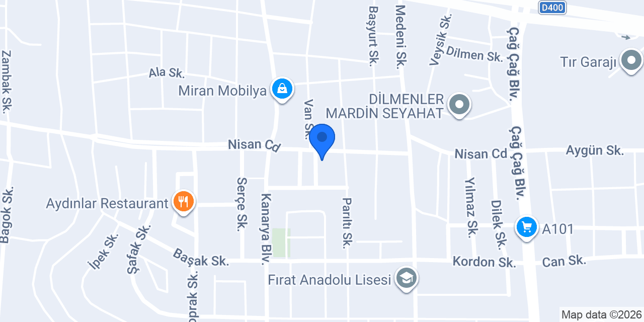 NUSAYBİN EM HAFRİYAT konumu