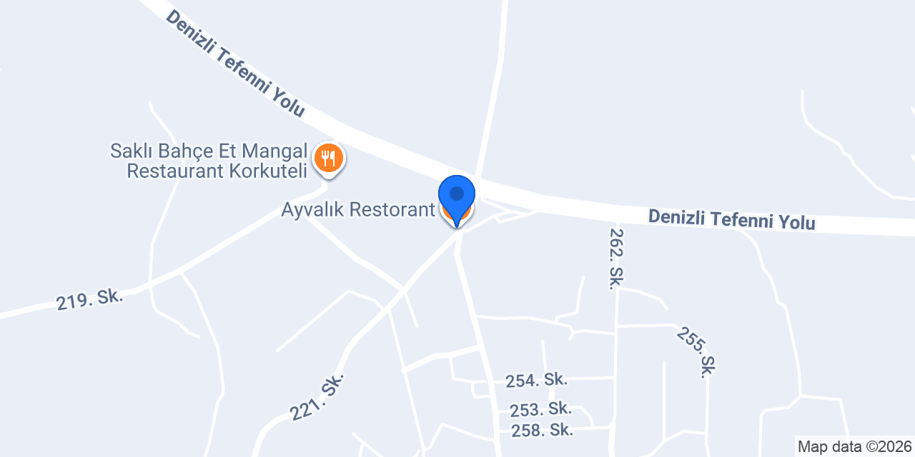 Ayvalık Restorant konumu