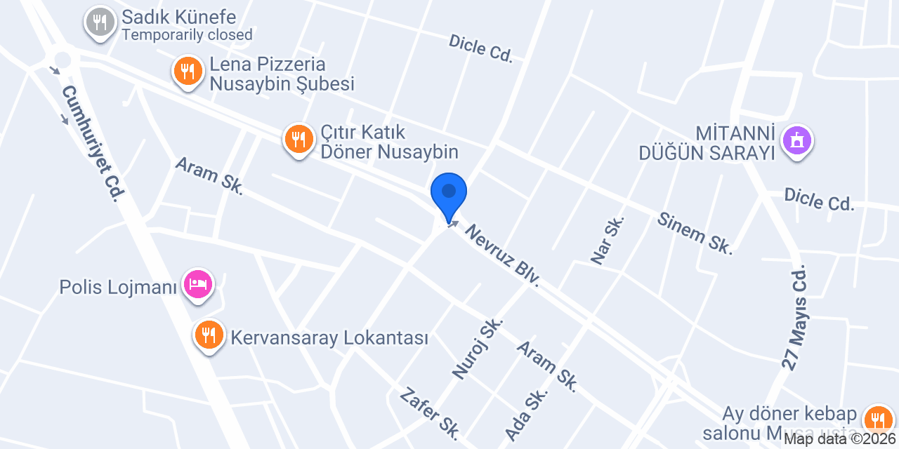 Diş hekimi Fatma Bilgiç konumu