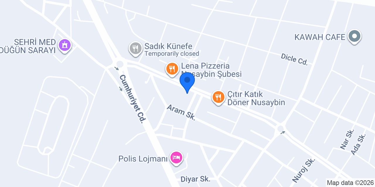 Pasaport Pizza Nusaybin konumu