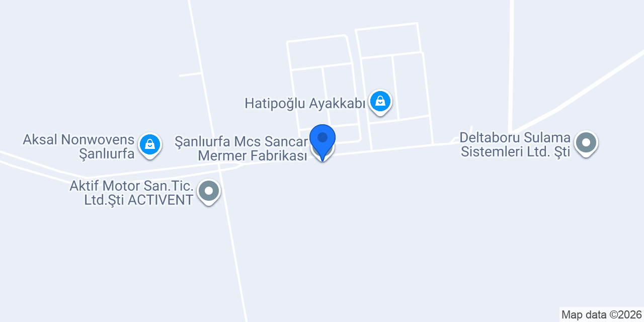 Şanlıurfa Mcs Sancar Mermer Fabrikası konumu
