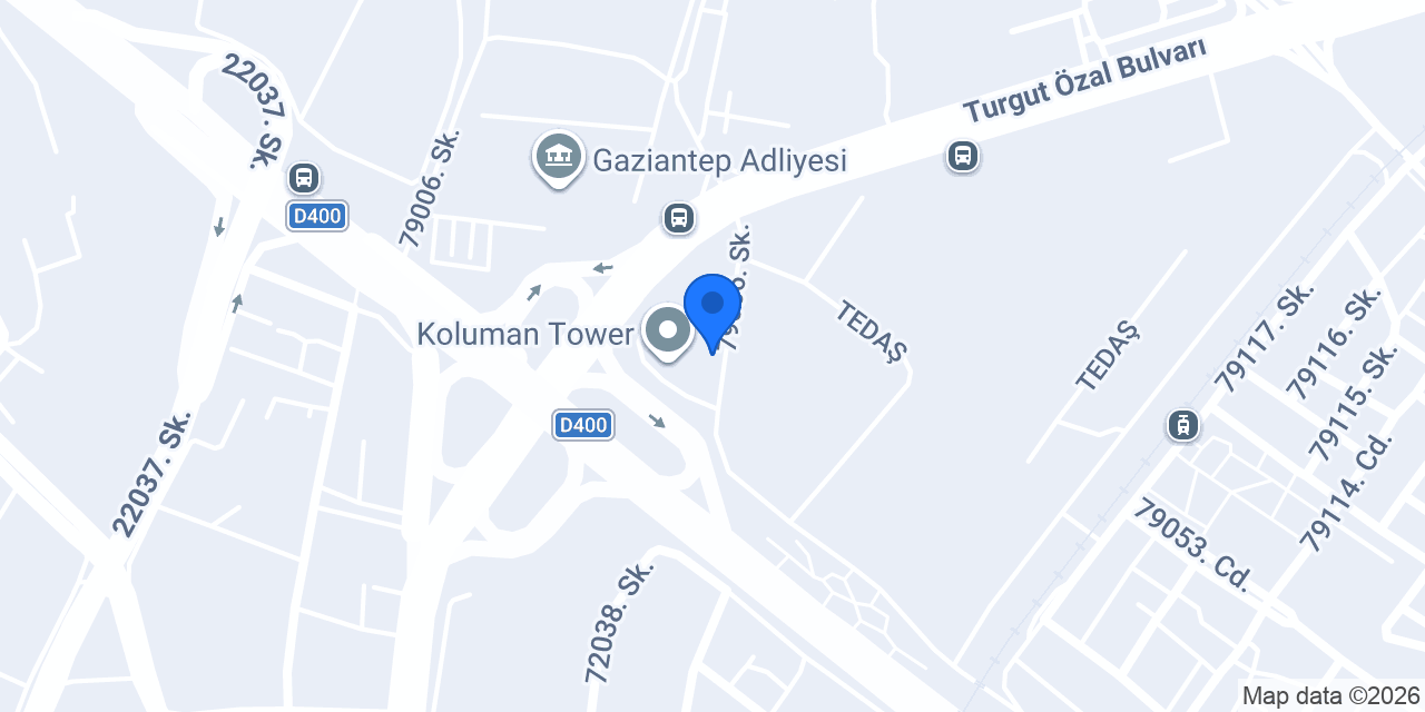Yapı Kredi - Gaziantep Ticari konumu