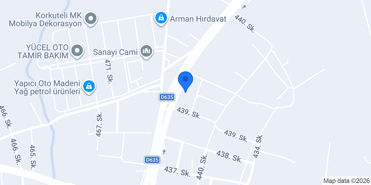Ant Prefabrik Çelik Yapı ve Konteyner konumu