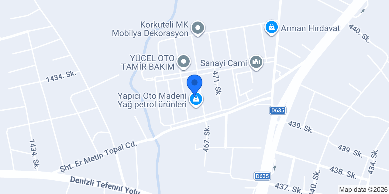 Korkuteli Göçük Düzeltme konumu