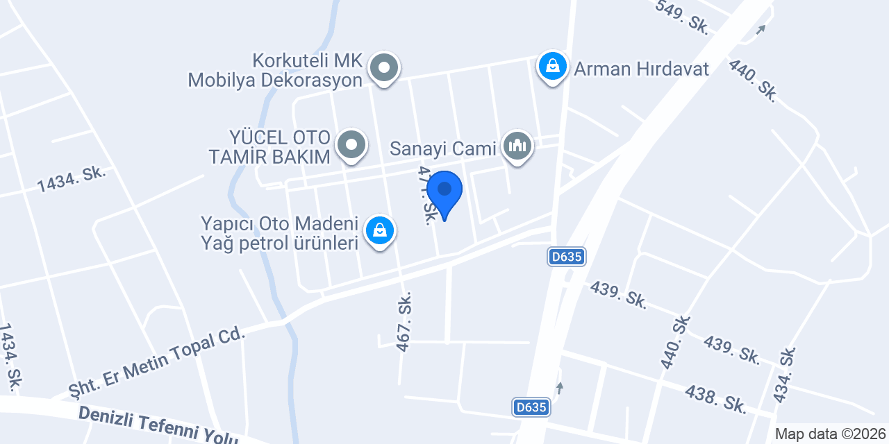 AĞAROĞLU RADYATÖR VE EKSOZ konumu