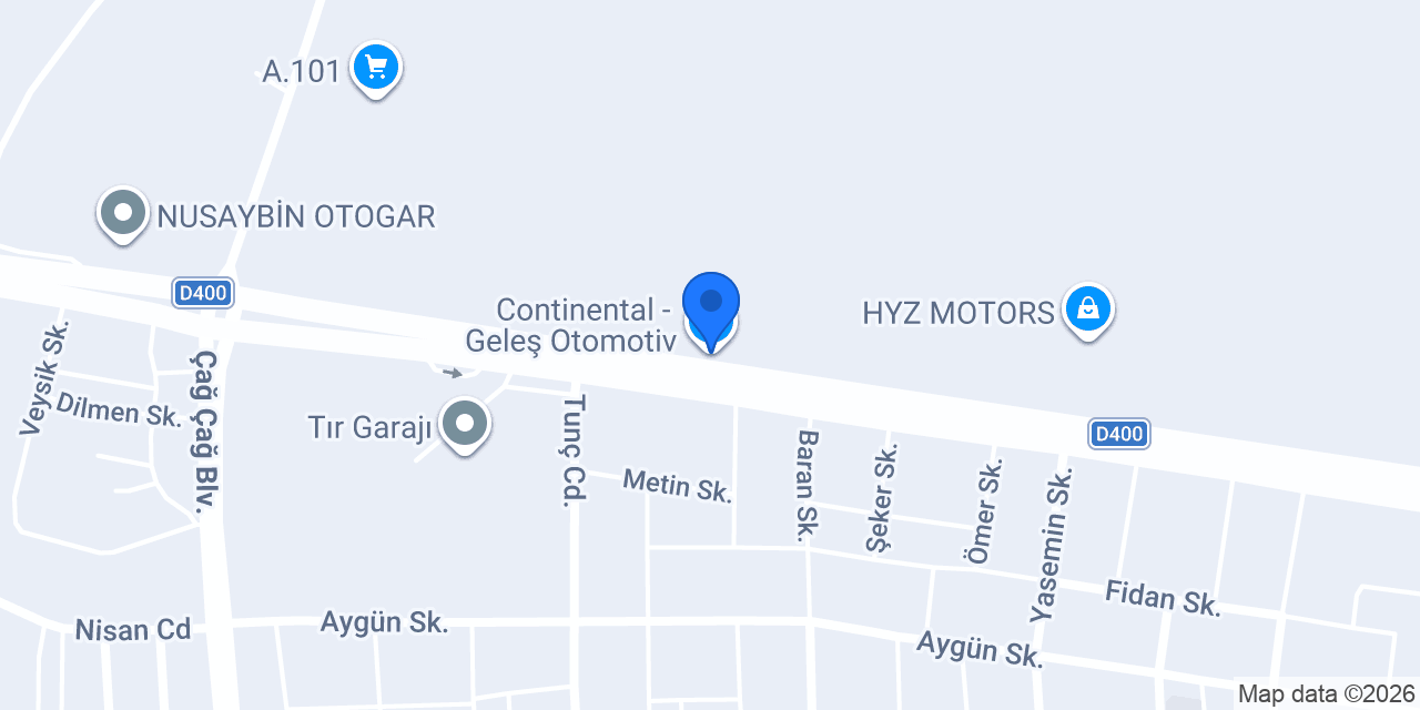 Continental - Geleş Otomotiv konumu