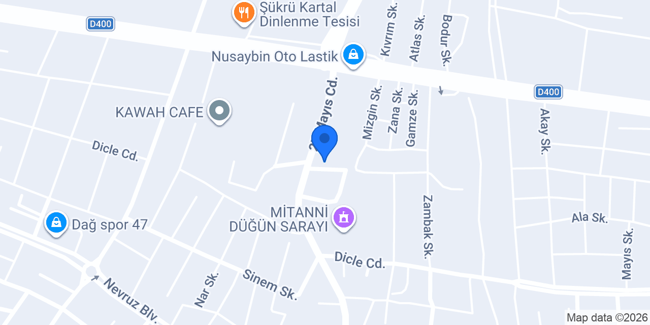 NUJEN TEKSTİL NUSAYBİN konumu