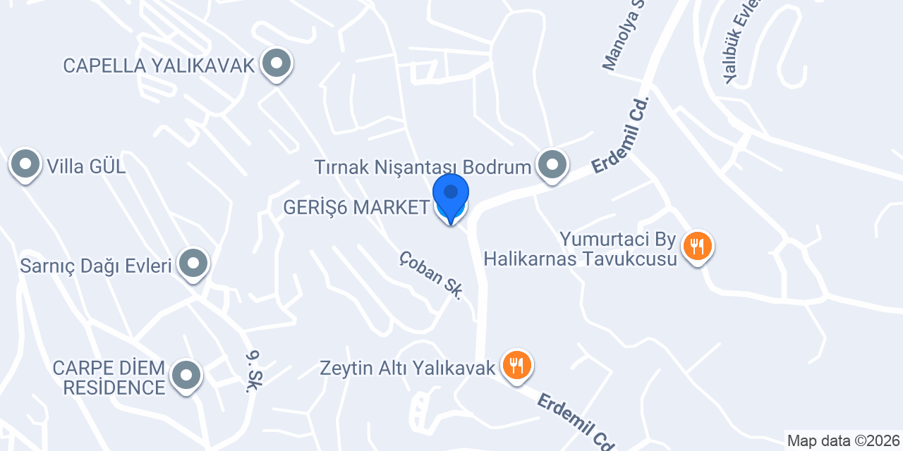GERİŞ6 MARKET konumu
