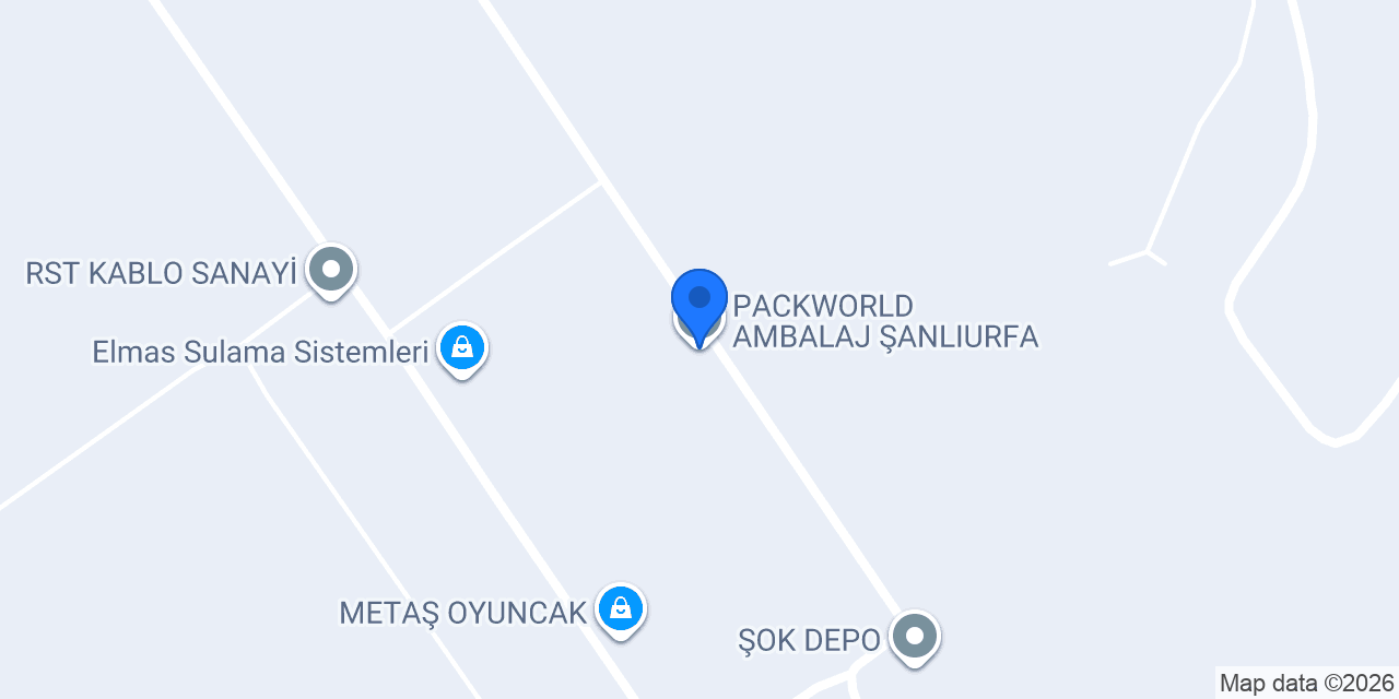 PACKWORLD AMBALAJ ŞANLIURFA konumu