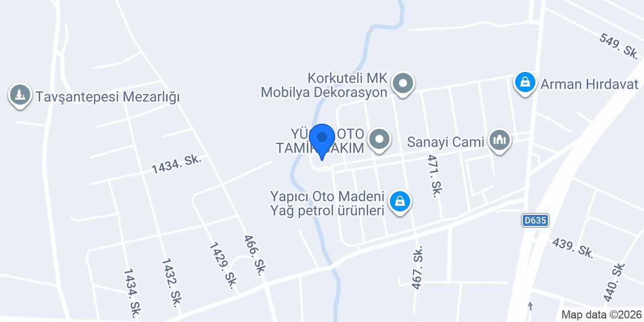 Korkuteli Doğal Mermer Granit konumu