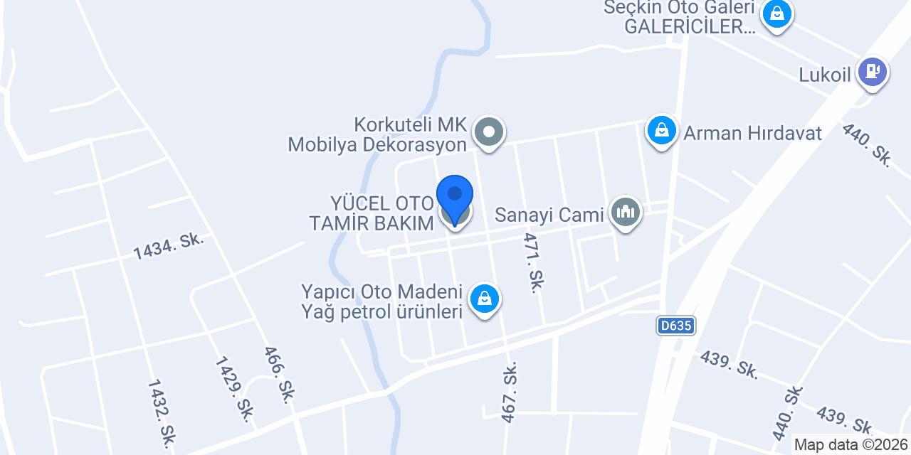 YÜCEL OTO TAMİR BAKIM konumu