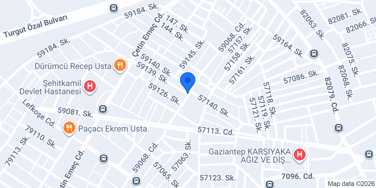 Gaziantep Gold Yapı İnşaat konumu