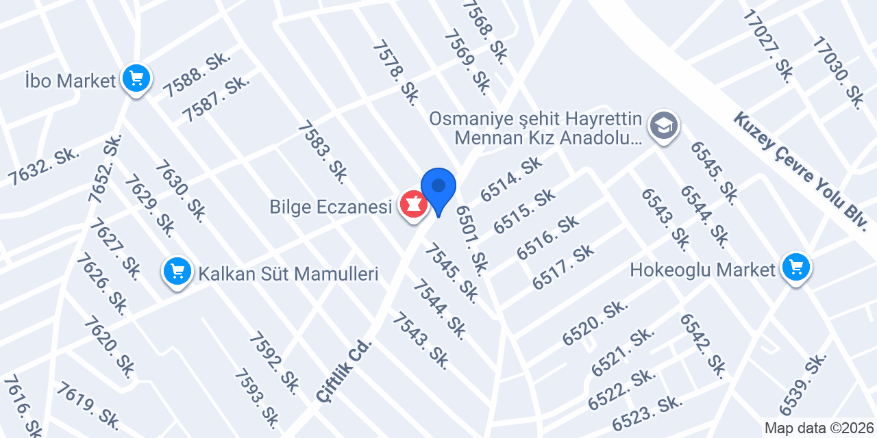 Tuğba Eczanesi konumu