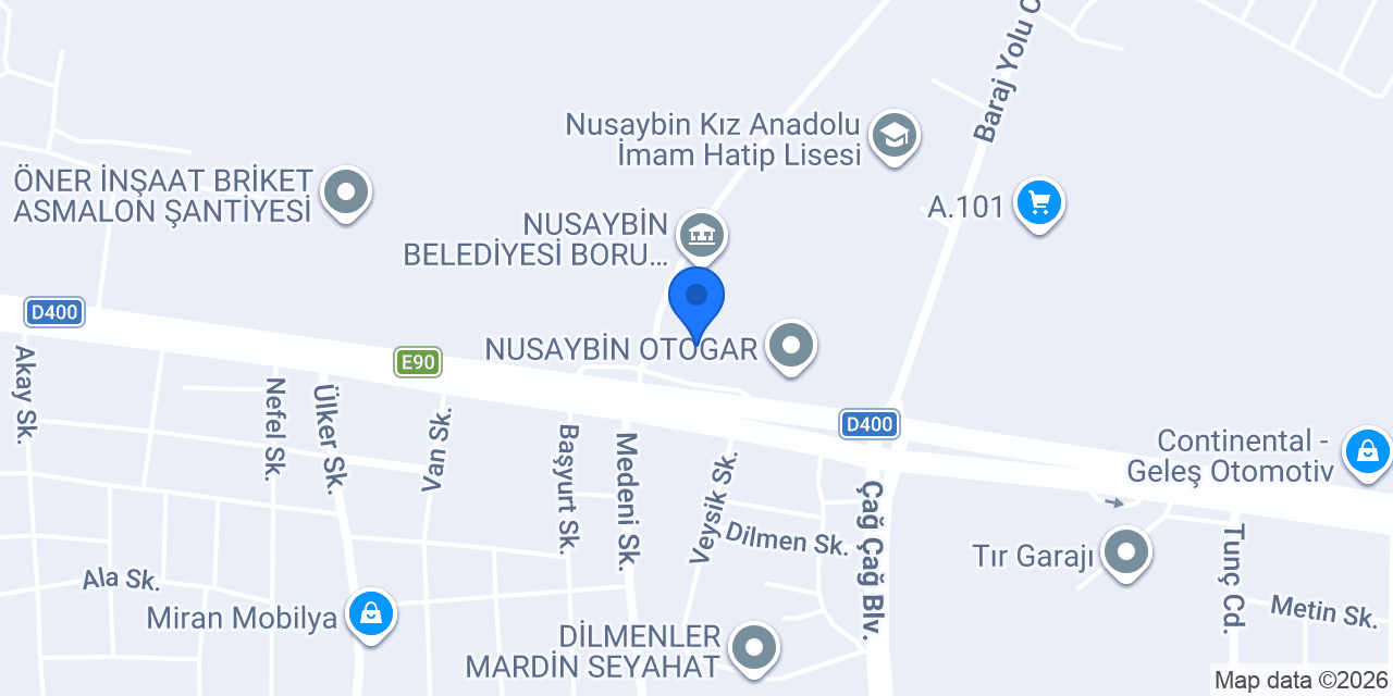 ÖZLEM İSTANBUL nusaybin otogar ŞUBESİ konumu