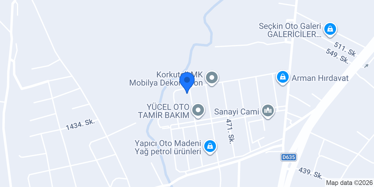 KORKUTELİ UN FABRİKASI konumu