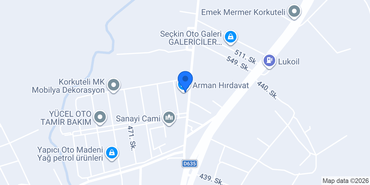 Arman Hırdavat konumu