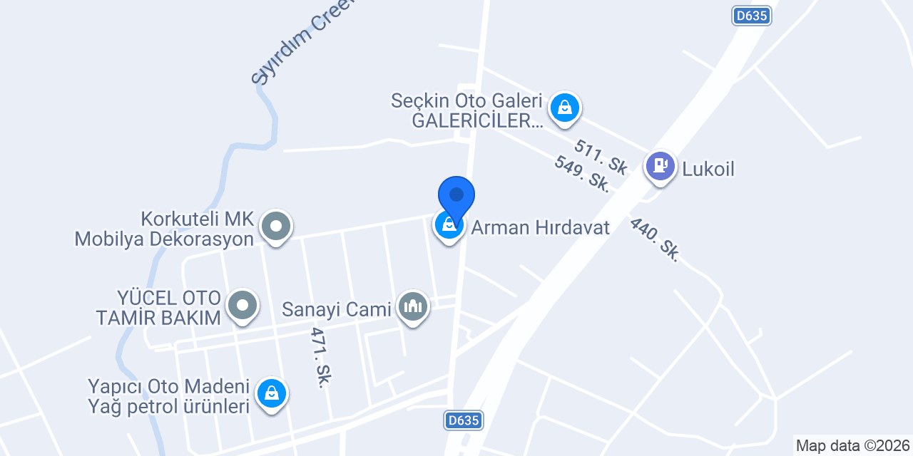 Vaygül Mobilya konumu