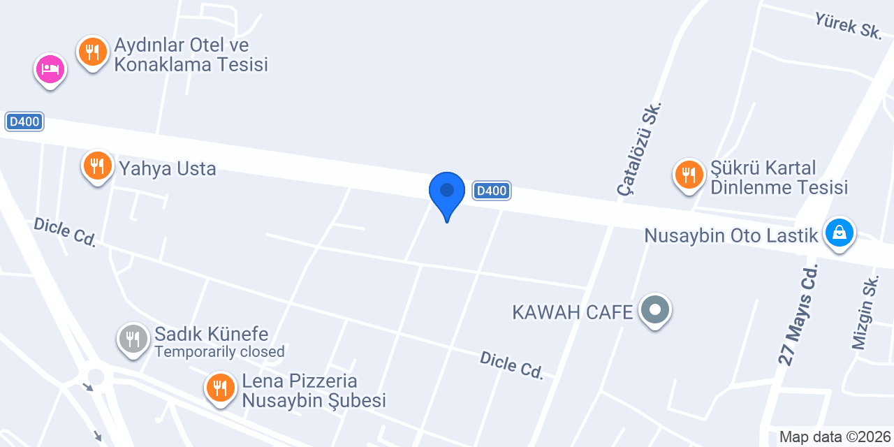 Pilot Garage Nusaybin Oto Ekspertiz konumu